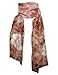 Hand-Painted Silk Scarf Monochrome Flowers