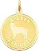 golden_retriever23golden retriever - 14K Gold Golden Retriever Disc Charm