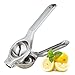 Stainless Steel Lemon Squeezer & Hand Juicer - Premium Cheese Zester & Garlic Grater - FREE Apple Peeler and Cleaning Brush - Best Kitchen Gadgets Set for Gifts - Silver