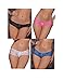 ohyeah Women's Lingerie Crotchless Lace Briefs See Through Underwear
