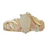 10 Karat Gold, Ladies, Pear Opal Cabochon Ring