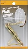 Extra Large Plate Hangers 1/pkg-brass/holds 10