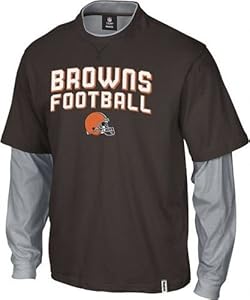 Cleveland Browns Layered Long Sleeve T-Shirt SIZE 2X