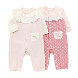 coeur a coeur(クーラクール) カバーオール (70～80cm) キムラタンの子供服 (44054-171a) ローズ 80