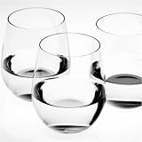 Perfection Stemless Red Wine Glasses Tumblers 4 Piece Set