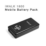 iWALK 1800 Rechargeable Mobile Battery Pack (Black) for Apple iPhone & iPod models