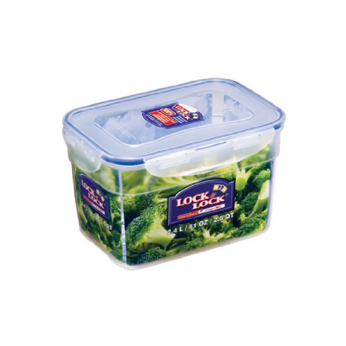 Lock&Lock 81-Fluid Ounce Rectangular Nestable Style with Hook, 10-Cup