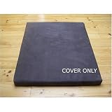 Faux Suede Gun Metal Grey Cover for Monster Size ExtraComfort Orthopaedic Restore® Visco Elastic Memory Foam Dog Bed 132x91x20cm (52x36x7.8 inches)