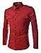 TheLees Men's Slim Fit Strap Big Pocket Shirt
