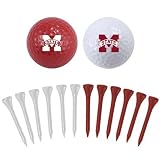 Mississippi State Bulldogs Two Golf Balls and Twelve Tees Set