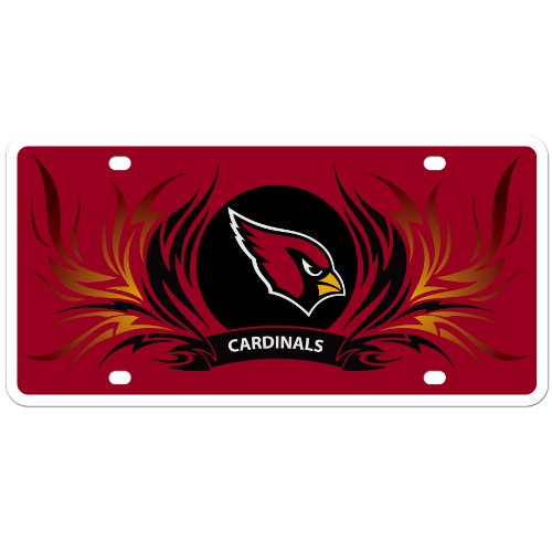 NFL Arizona Cardinals Styrene Plate- Flame Style