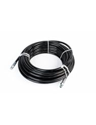 BISS: Sewer Jetter Hose 4400 PSI 1/4" NPT x 100 Black Thermoplastic Weather Resistant - Schieffer Co.