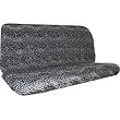 Car Truck SUV Cheetah Grey Black Rear Bench or Small Truck Seat Covers Black 2 piece Universal Print Vehicle Seatcovers