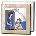 Rich Diesslins Out to Lunch Cartoons - OTL - Airline Safety - Fasten Your Seat Belt - Tile Napkin Holders