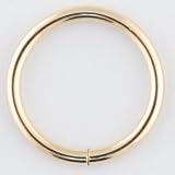 One 14K Gold Continuous Ring: 14g 3/8 (SOLD INDIVIDUALLY. ORDER TWO FOR A PAIR.)