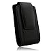 Naztech Executive Case - Medium and Larger Flip Phones - iPhone / Blackberry / HTC / Samsung / LG / Motorola / Nokia - Black