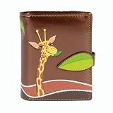 New Bronze Giraffe Small Woman's Wallet By Shagwear
