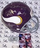 Purple People Eaters Autographed Minnesota Vikings Authentic Full Size Throwback Football Helmet