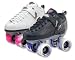 Sure-Grip Twister Boxer Quad Speed Skates White Boot - White w Yellow Wheels