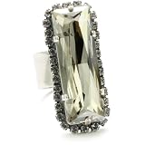 Liz Palacios Piedras Silver Swarovski Crystal
