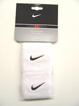 NIKE Swoosh White Wristbands