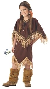 California Costumes Girl's Princess Wildflower Indian Costume large Brown