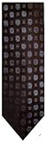 Men's Donald Trump Necktie Neck Tie 100% Silk Brown/Blue/Silver