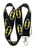 Batman Logo Only Lanyard Keychain Holder