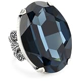 Liz Palacios Circulo Large Oval Sapphire Crystal Ad