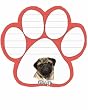 Pug Dog Paw Magnetic Note Pads