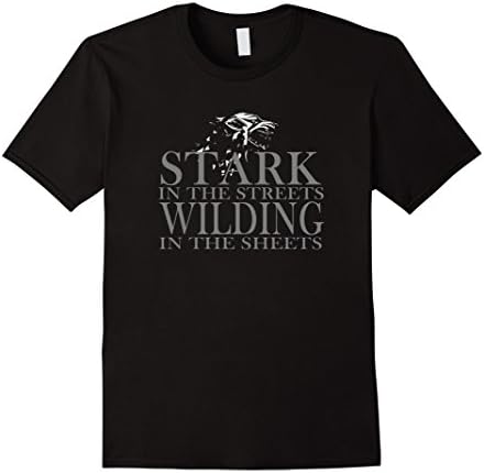 Men's Stark In The Streets, Wilding In The Sheets T-Shirt Small Black