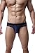 Barsty Men's Sexy Buttocks Thong Hollow-Out Thong Elastic Smooth Bikini Topt XL BlueXL/US L