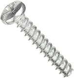 Steel Thread Rolling Screw for Plastic, Zinc Plated, Pan Head, Phillips Drive, #2-28 Thread Size, 1/2" Length (Pack of 100)