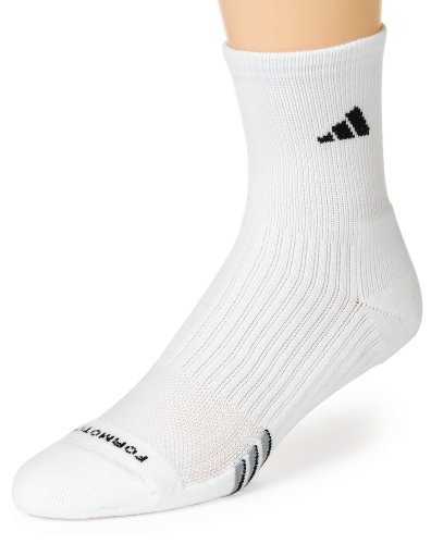 adidas Formotion Basket Ball Cushion HC Sock, Medium, White/Black