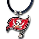 Tampa Bay Buccaneers Logo Pendant w/Rubber Cord - NFL Football Fan Shop Sports Team Merchandise