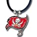 Tampa Bay Buccaneers Logo Pendant w/Rubber Cord - NFL Football Fan Shop Sports Team Merchandise