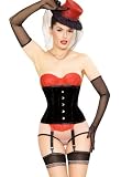 Playgirl White Label Lush Velvet Authentic Full Steel Boned Underbust Waist Cincher Shaper Corset In Black