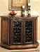BOMBE CHEST WINE CABINET TWO TONE FINISH