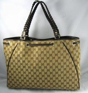 Gucci Handbags (Beige/Brown) 170206 Large Peggy Tote