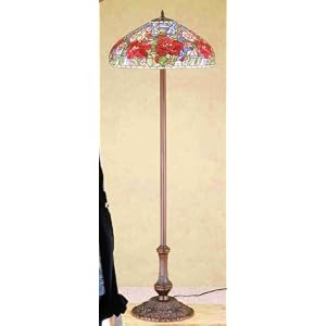 64 Inch H Tiffany Peony Floor Lamp Floor Lamps