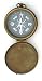 Brass Pocket Compass with Cover and Antique Finish