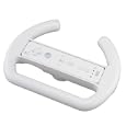 Controller Steering Wheel for Nintendo Wii Remote Control, White