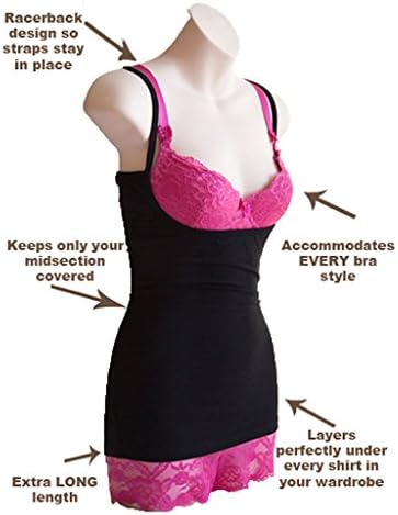 Open Busted Breastfeeding Tank Top, Layering Cami & Maternity Undershirt - Bamboo/Cotton