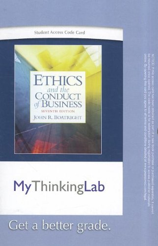 MyThinkingLab without Pearson eText -- Standalone Access Card -- for Ethics and the Conduct of Business (7th Edition) (MyThinkingLab (Access Codes))