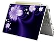 Bundle Monster Laptop Notebook Skin Sticker Cover Art Decal - 12 14 15 - Fit HP Dell Asus Compaq - Purple Flower