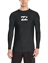 Billabong Men's Chronicle Regular Fit Long Sleeve Rashguard, Charcoal, Large
