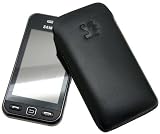 Original Suncase Leder Etui Tasche speziell fuer Samsung GT S5230 Star / S-5230 / Schwarz