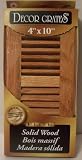 Solid Wood 4 x 10 Heating Floor Register Medium Oak