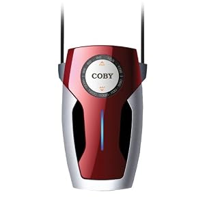 Coby CX73RED Pocket AM/FM Radio, Red