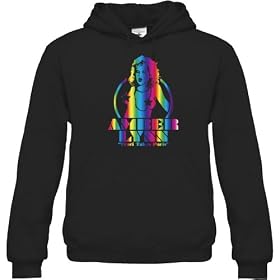 Buy Amber Lynn Unisex Hooded Sweatshirt (Gold, Silver, Pink, Blue, and Rainbow Foil) by Solid Gold Bomb